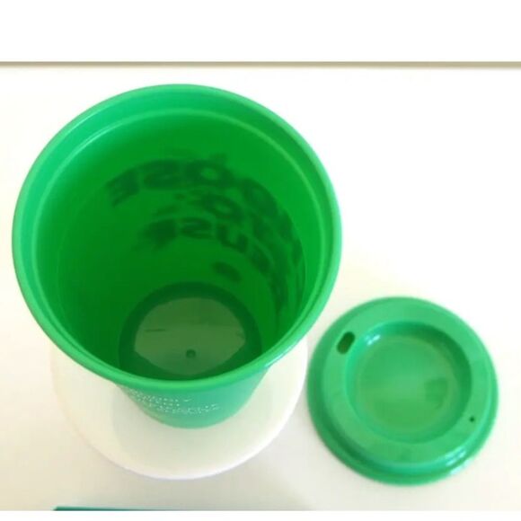 Starbucks Green Reusable Hot Drinking Cup Choose to Reuse Earth Green - Picture 9 of 12